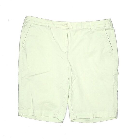 JUNIPER & Lime Light Bermuda Green Shorts - Picture 1 of 3